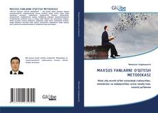 Bookcover of MAXSUS FANLARNI O‘QITISH METODIKASI