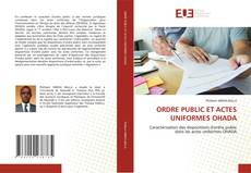 Couverture de ORDRE PUBLIC ET ACTES UNIFORMES OHADA