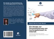 Copertina di Ein Ansatz zur Personalisierung von Suchergebnissen im Internet