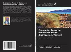 Economía: Toma de decisiones sobre distribución. Tomo 3 kitap kapağı