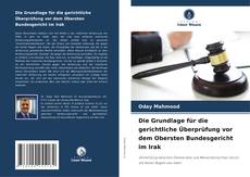 Copertina di Die Grundlage für die gerichtliche Überprüfung vor dem Obersten Bundesgericht im Irak