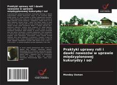 Copertina di Praktyki uprawy roli i dawki nawozów w uprawie międzyplonowej kukurydzy i soi