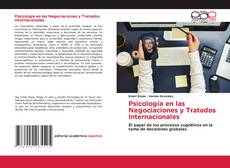 Portada del libro de Psicología en las Negociaciones y Tratados Internacionales