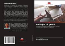 Politique de genre kitap kapağı