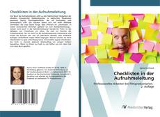 Buchcover von Checklisten in der Aufnahmeleitung