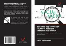 Couverture de Badanie negatywnych skutków mediów społecznościowych
