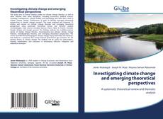 Обложка Investigating climate change and emerging theoretical perspectives
