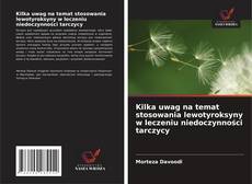 Copertina di Kilka uwag na temat stosowania lewotyroksyny w leczeniu niedoczynności tarczycy