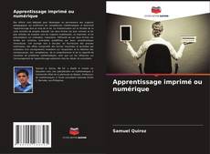 Capa do livro de Apprentissage imprimé ou numérique 