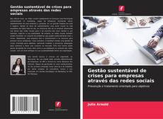 Buchcover von Gestão sustentável de crises para empresas através das redes sociais