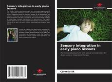 Bookcover of Sensory integration in early piano lessons