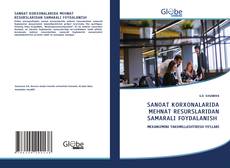 Bookcover of SANOAT KORXONALARIDA MEHNAT RESURSLARIDAN SAMARALI FOYDALANISH