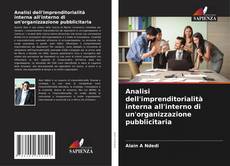 Buchcover von Analisi dell'imprenditorialità interna all'interno di un'organizzazione pubblicitaria
