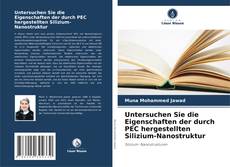 Portada del libro de Untersuchen Sie die Eigenschaften der durch PEC hergestellten Silizium-Nanostruktur
