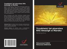 Portada del libro de Trzydzieści lat pisarstwa Rifa Amazigh w Maroku