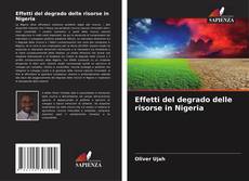 Capa do livro de Effetti del degrado delle risorse in Nigeria 