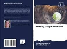 Bookcover of Getting unique materials