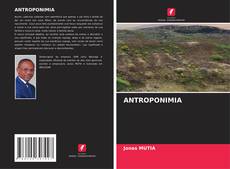 Capa do livro de ANTROPONIMIA 