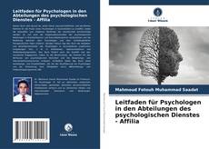 Capa do livro de Leitfaden für Psychologen in den Abteilungen des psychologischen Dienstes - Affilia 