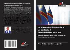 Portada del libro de La governance finanziaria in un contesto di decentramento nella RDC