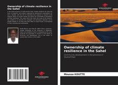 Capa do livro de Ownership of climate resilience in the Sahel 