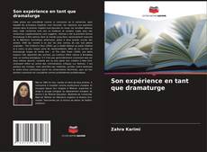 Portada del libro de Son expérience en tant que dramaturge