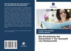 Copertina di Die Einstellung der Generation Y zur Auswahl von Restaurants