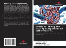 Bookcover of Effects of TiO₂+Ag and SiO₂+Ag nanoparticles on Escherichia coli.
