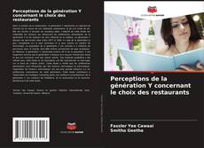 Buchcover von Perceptions de la génération Y concernant le choix des restaurants