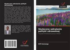 Capa do livro de Skuteczne wdrażanie polityki zdrowotnej 