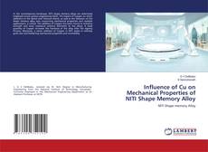 Bookcover of Influence of Cu on Mechanical Properties of NITI Shape Memory Alloy