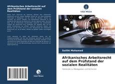 Обложка Afrikanisches Arbeitsrecht auf dem Prüfstand der sozialen Realitäten