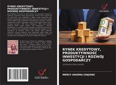 RYNEK KREDYTOWY, PRODUKTYWNOŚĆ INWESTYCJI I ROZWÓJ GOSPODARCZY的封面