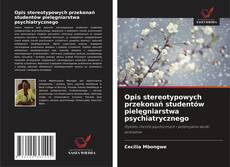 Portada del libro de Opis stereotypowych przekonań studentów pielęgniarstwa psychiatrycznego