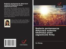 Couverture de Badania porównawcze dotyczące wyborów lokalizacji przez zagraniczne firmy