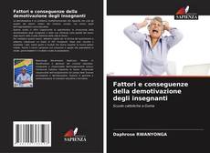 Portada del libro de Fattori e conseguenze della demotivazione degli insegnanti