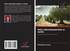 Portada del libro de Rola mikroelementów w aonla