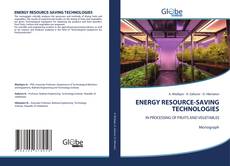 Bookcover of ENERGY RESOURCE-SAVING TECHNOLOGIES