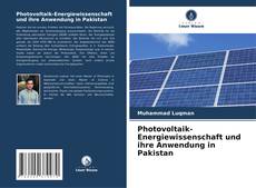 Couverture de Photovoltaik-Energiewissenschaft und ihre Anwendung in Pakistan