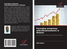 Buchcover von Formalne programy mikrofinansowania w Malawi