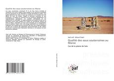 Buchcover von Qualité des eaux souterraines au Maroc