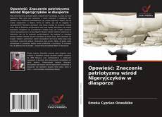 Buchcover von Opowieść: Znaczenie patriotyzmu wśród Nigeryjczyków w diasporze