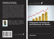 Capa do livro de Programas formales de microfinanzas en Malaui 