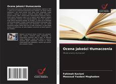 Buchcover von Ocena jakości tłumaczenia