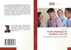 Capa do livro de Etude exégétique de Matthieu 25.31-46 
