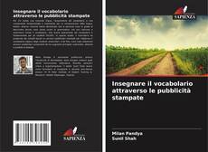 Buchcover von Insegnare il vocabolario attraverso le pubblicità stampate