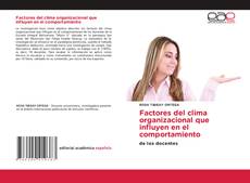 Capa do livro de Factores del clima organizacional que influyen en el comportamiento 