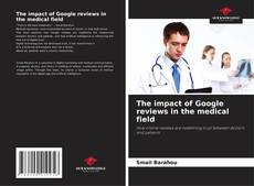 Buchcover von The impact of Google reviews in the medical field