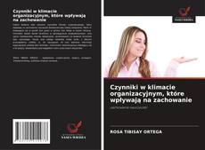 Bookcover of Czynniki w klimacie organizacyjnym, które wpływają na zachowanie
