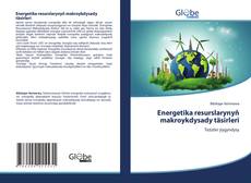 Bookcover of Energetika resurslarynyň makroykdysady täsirleri